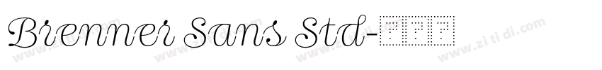 Brenner Sans Std字体转换 Brenner Sans Std字体转换